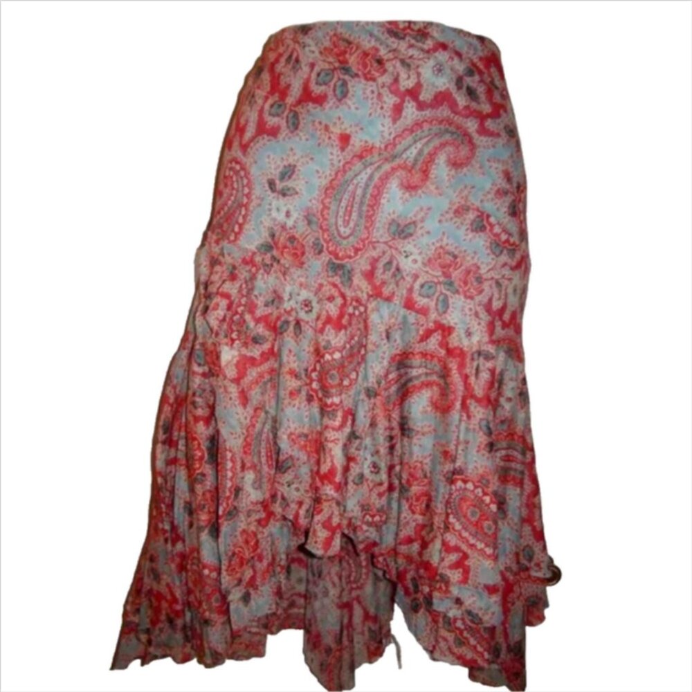 Ralph Lauren Shelter Island Paisley Skirt - Picture 2 of 6